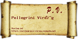 Pellegrini Virág névjegykártya